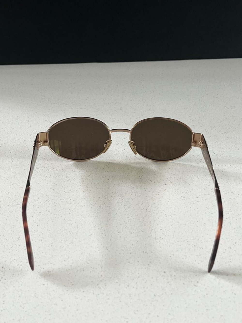 CELINE CL40235U Triomphe Metal oval light GOLD  sunglasses - Picture 11 of 12